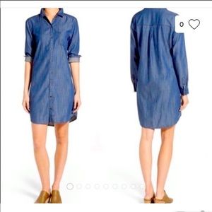 Eileen Fisher Tencil Chambray Denim Dress